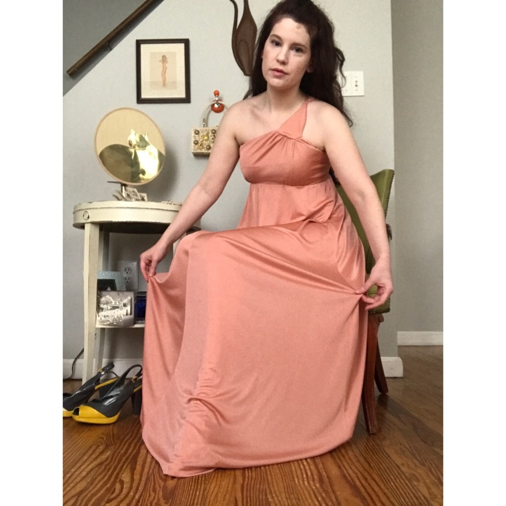 Vintage pink Maxi gown